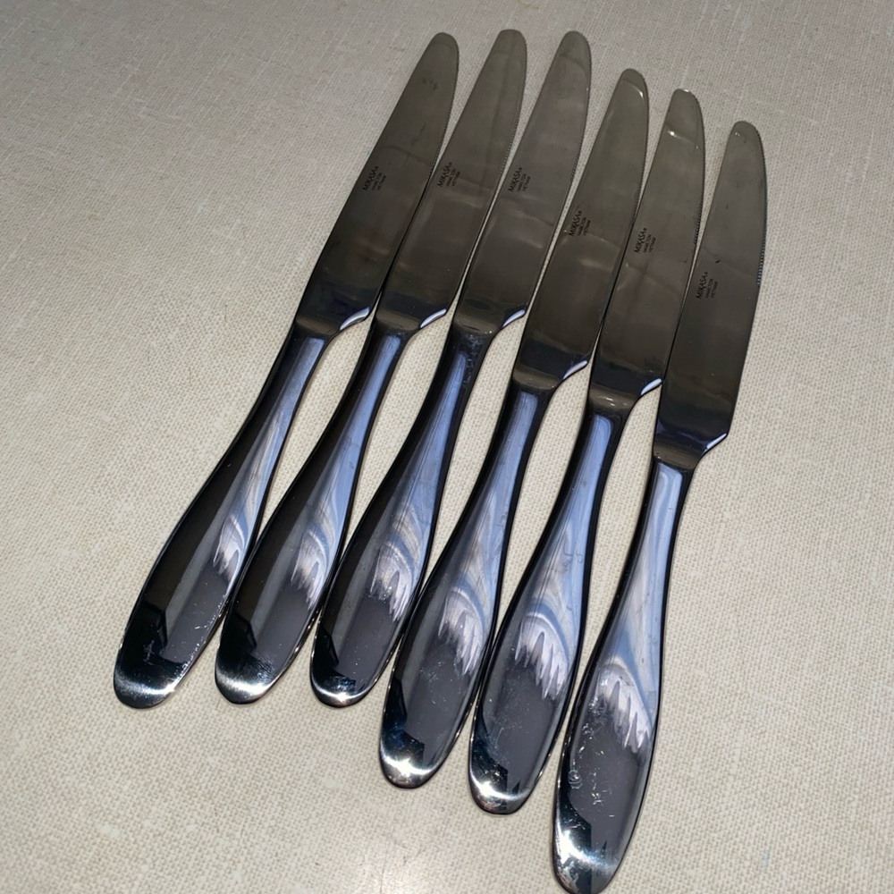 Mikasa HAMILTON  Stainless Steel Flatware Knives‎ Set Of 6